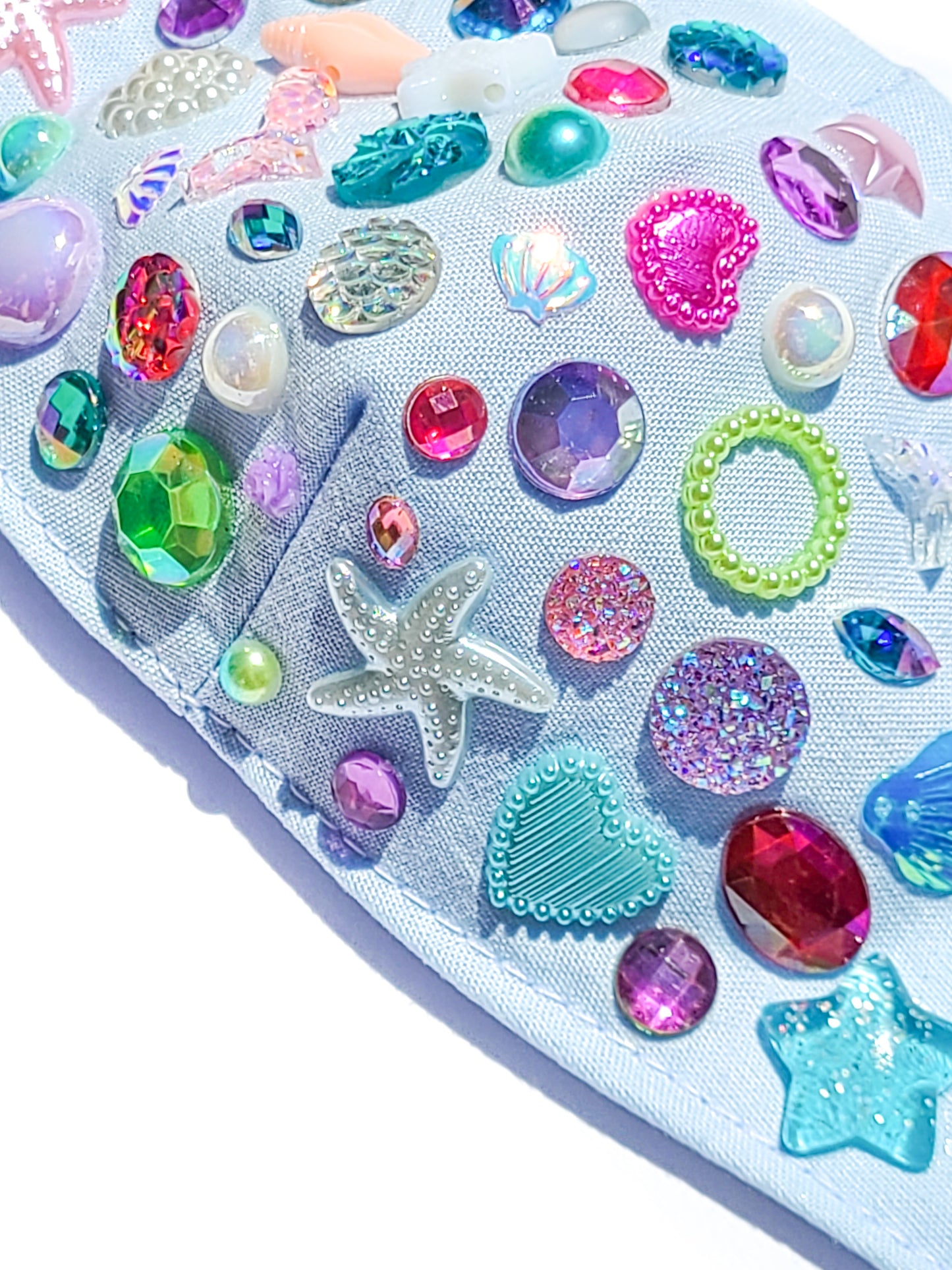 Toddler Blue Mermaid face mask
