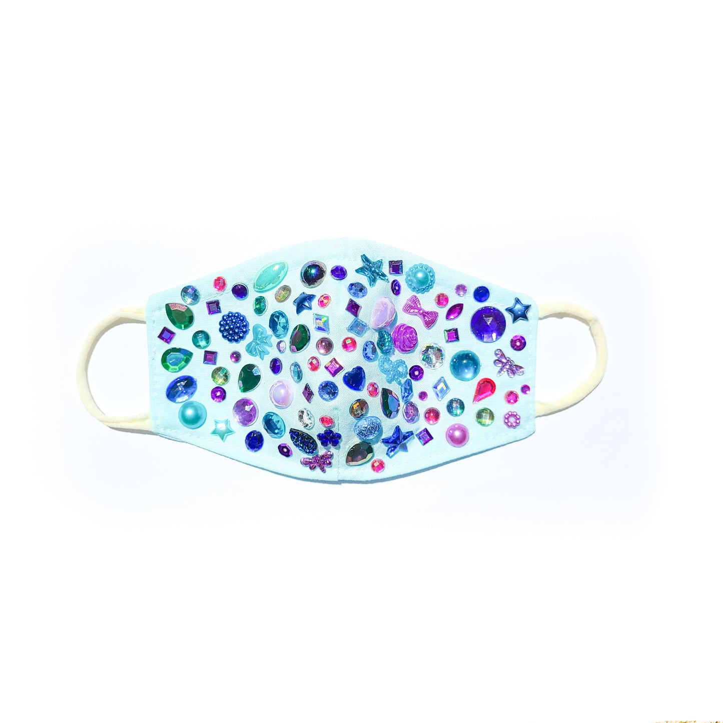Youth Blue Peacock Twinkle Mask