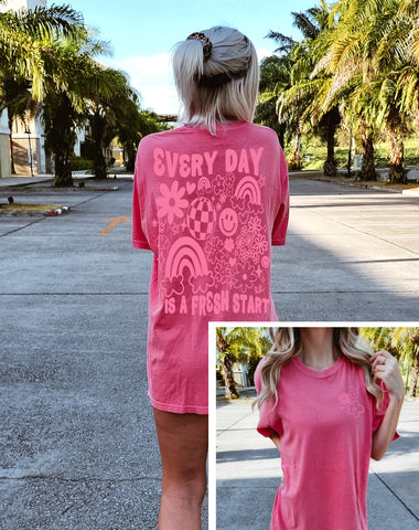 Everyday Is a Fresh Start self care t-shirt