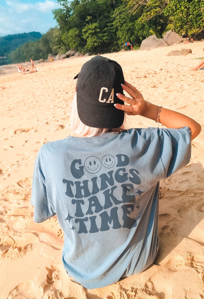Good Things Take Time monochrome T-shirt