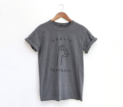 Feelin' Fantastic Boy's Charcoal T-shirt